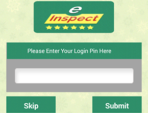 Webappmate Einspect supporting visual on the Portfolio page