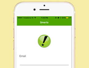 Webappmate Smerts supporting visual on the Portfolio page — view 2
